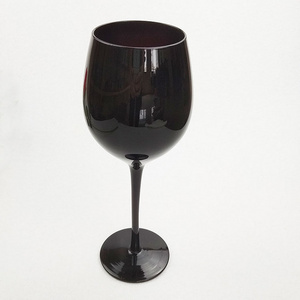 Glass Goblet Full Black Wine Champagne Glasses For Brandy