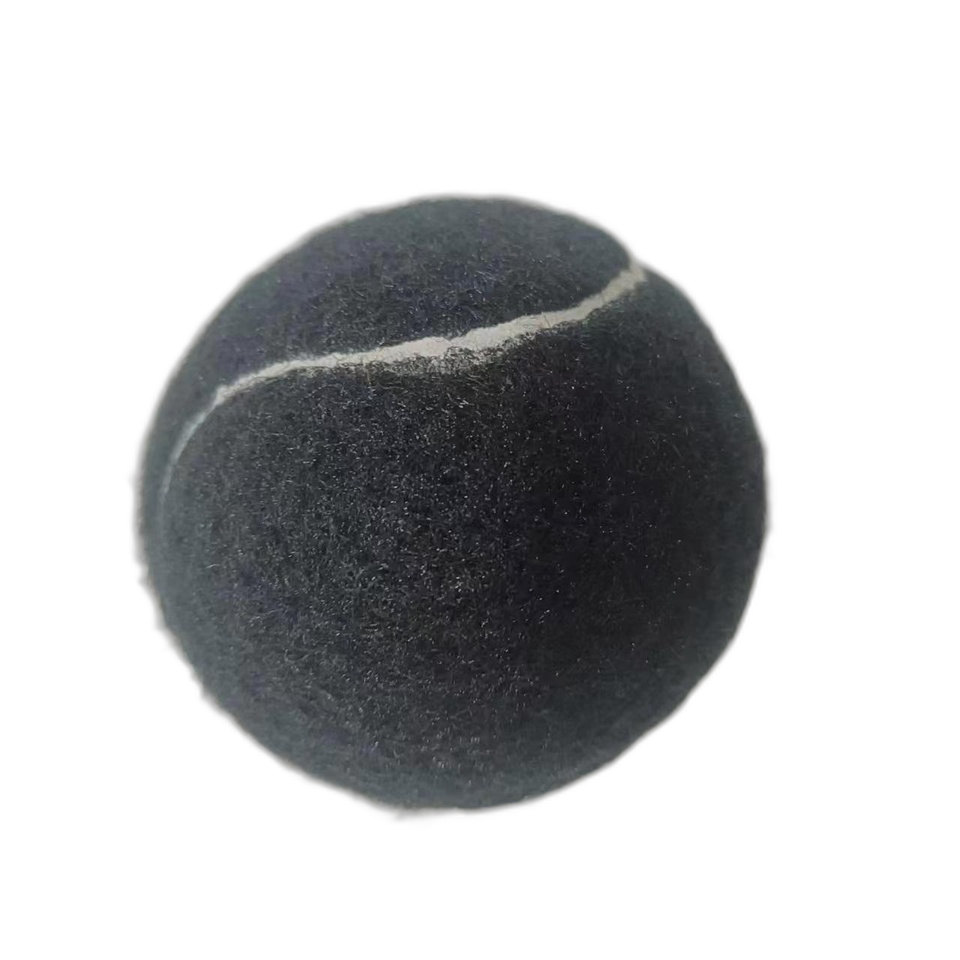 Black and White Tennis Ball Made of Chemical Fiber and Natural Rubber for Tennis Enthusiasts