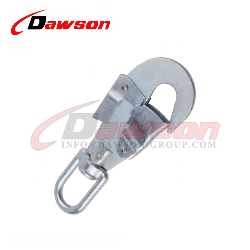 DSJ-2201 Heat Treated Climbing Swivel Survival Steel Safety Climbing Snap Hook