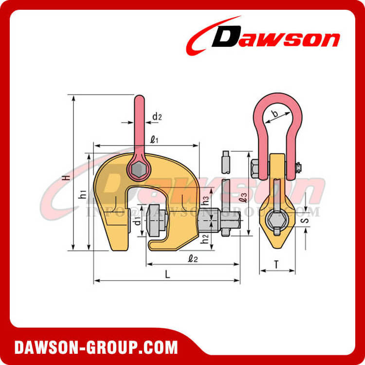 DS-SCC Type Boat Lifter Screw Cam Lifting Clamp