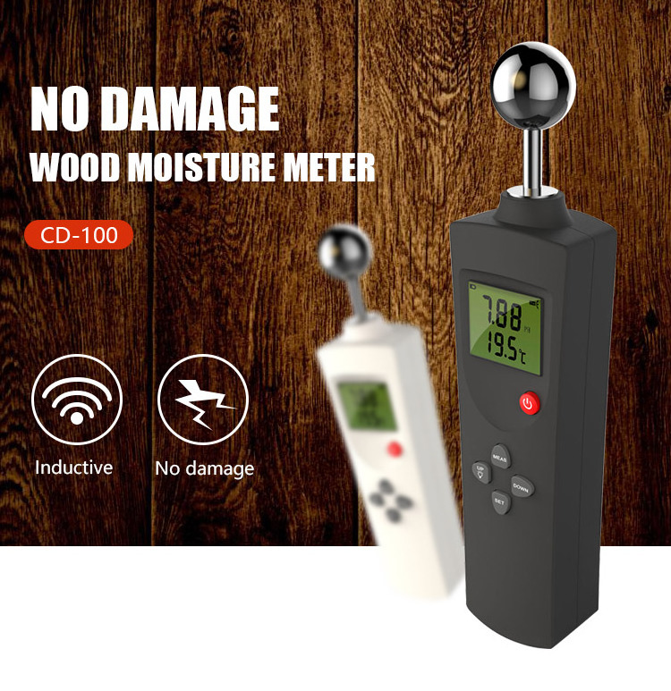 portable pinless low investment price smart digital mini building material concrete wall wood pellets chips moisture meter