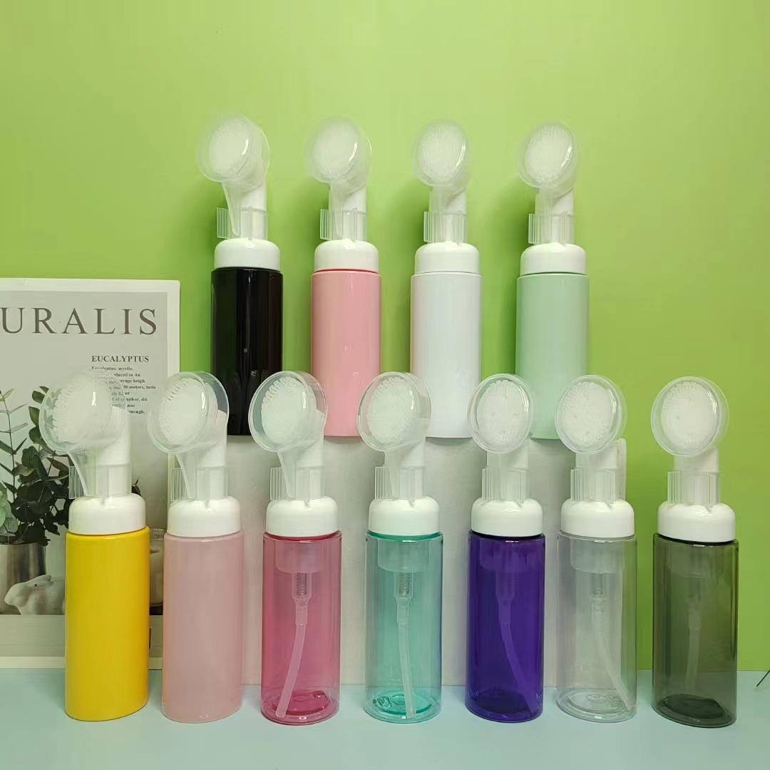 30ml  40ml 50ml 60ml 70ml 80ml 100ml 120ml 150ml  200ml PET Empty  Applicator Hand Wash Cleanser Foam Pump Bottle With Brush