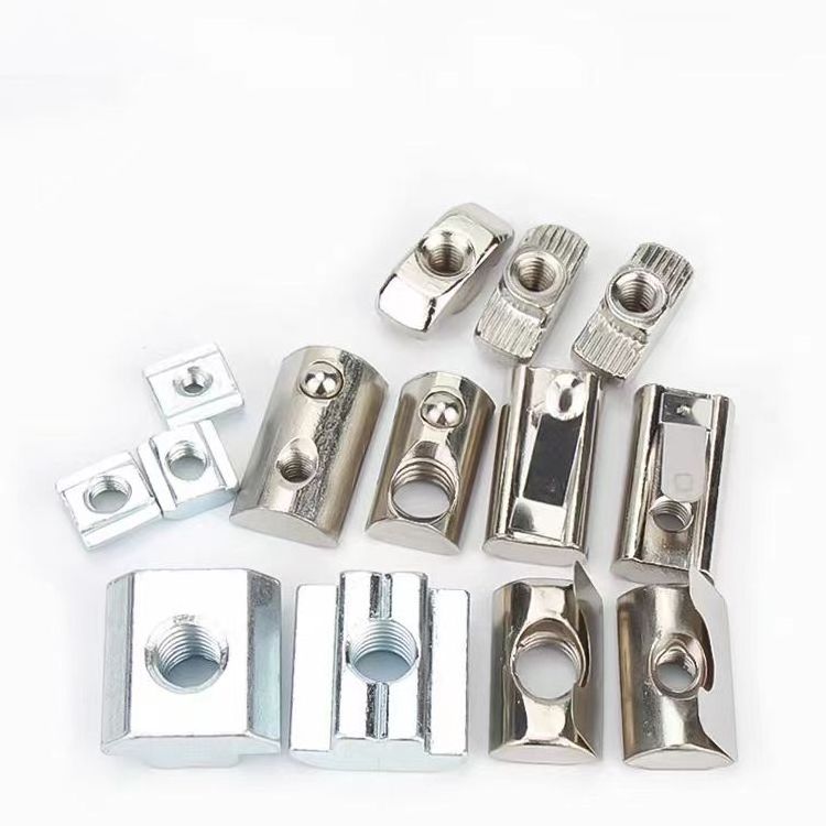 CN Professional Manufacturer M3 M4 M5 M6 M8 Carbon Steel Hammer Type Sliding T Nuts for 20 30 Series Aluminum Extrusion Profile