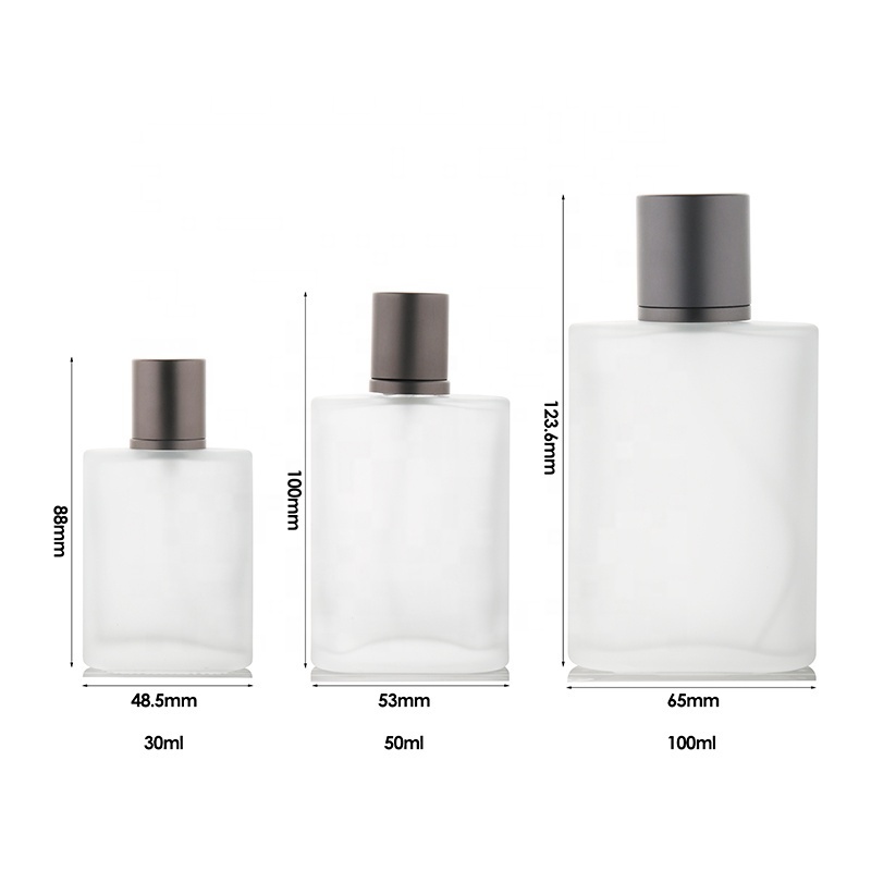 Empty Frosted Glass Spray Bottle 1 oz 50ml 100ml Cologne Perfume Bottles Perfume Atomizer with Fine Mist Spray