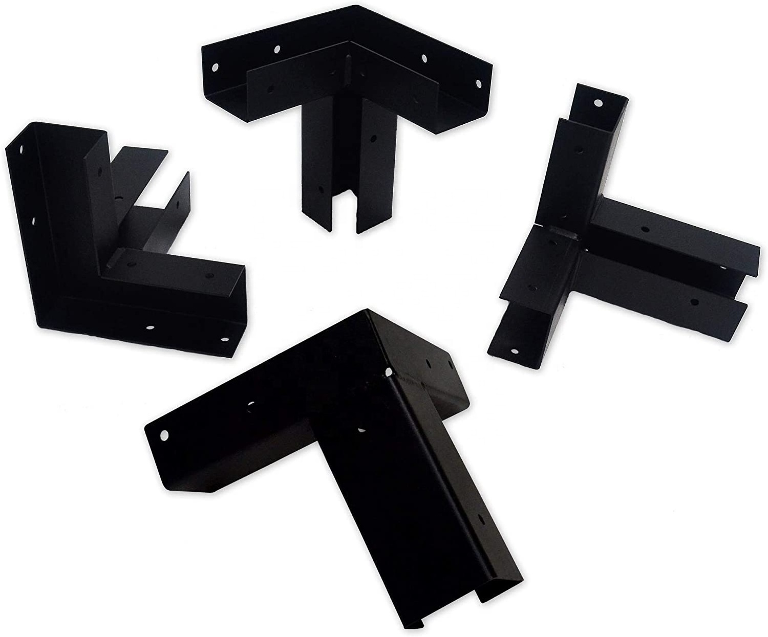 Custom Pergola Brackets Metal 3 - Way Right Angle Corner Bracket for Wood Beams Gazebo Pergola Kit Bracket