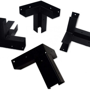 Custom Pergola Brackets Metal 3 - Way Right Angle Corner Bracket for Wood Beams Gazebo Pergola Kit Bracket