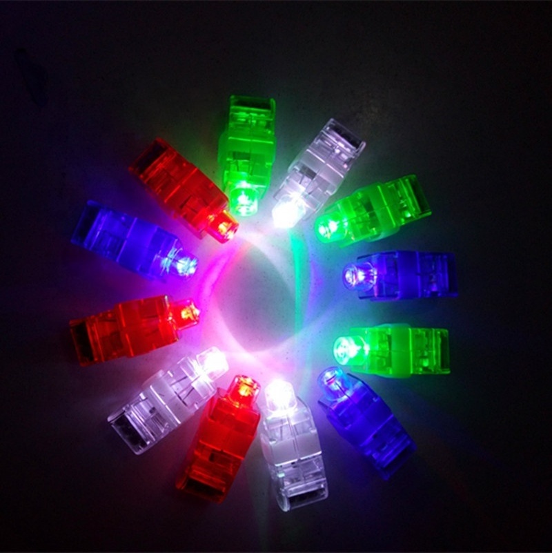 led finger light Promotional Custom Logo Printed Light Up Flashing Finger Ring LED Light candy toys kid