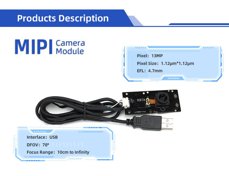 Professional Manufacturer Hd 4k 13MP IMX258 CMOS Sensor Mini USB2.0 UVC PcbCamera Module