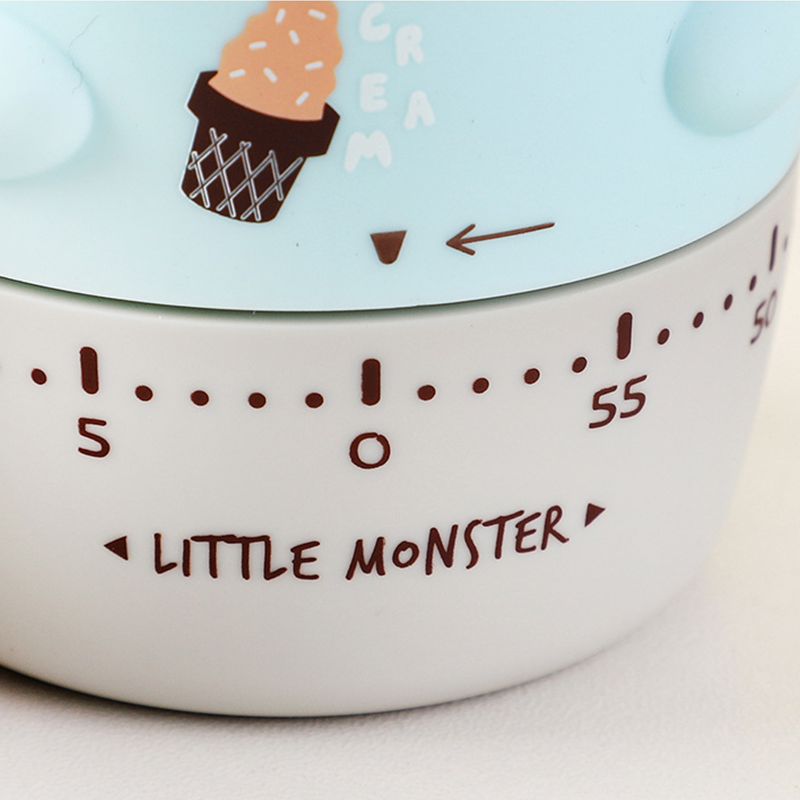 Kitchen Countdown Clock Cute Animal Fruit Alarm Clock Timer for Kids Mechanical Kitchen Timer