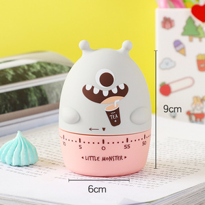 Kitchen Countdown Clock Cute Animal Fruit Alarm Clock Timer for Kids Mechanical Kitchen Timer