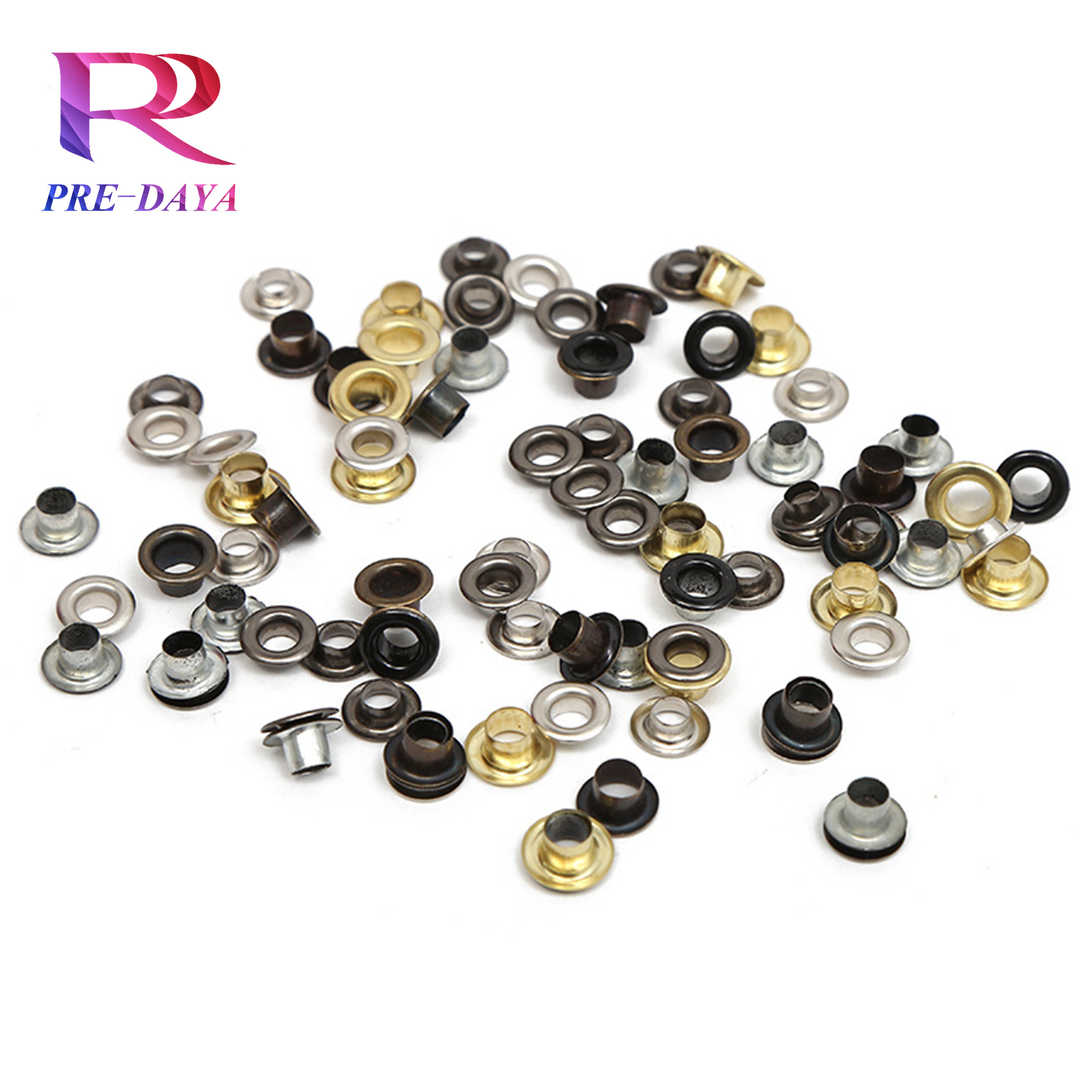 Good Price Small Eyelets 5mm 6mm 8mm Eyelets Grommets Custom Metal Copper Stainless Steel Eyelet