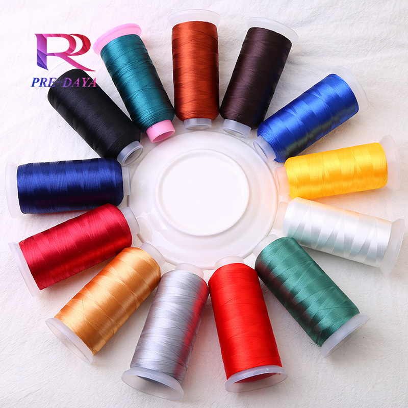 Factory 150D/2 Spun 100% Polyester Sewing Thread  Color Customized Sewing Machine Thread