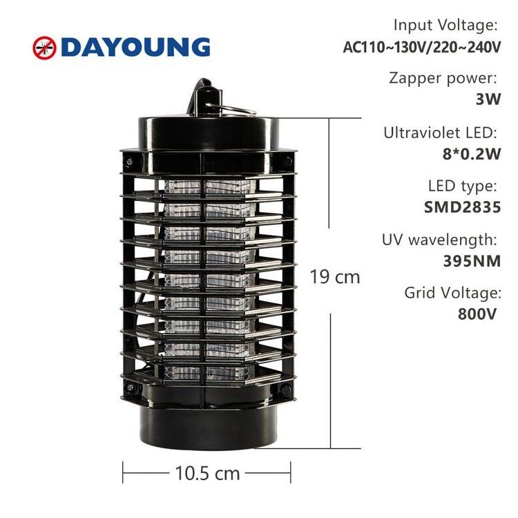 Dayoung DYT-05 Bug Zapper Indoor Electric Fly Zapper Led Mosquito Zapper Electric Insect Mosquito Killer