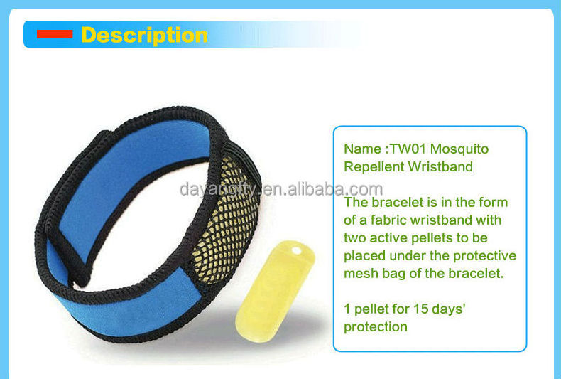 Dayoung Neoprene mosquito repellent bracelet with refills