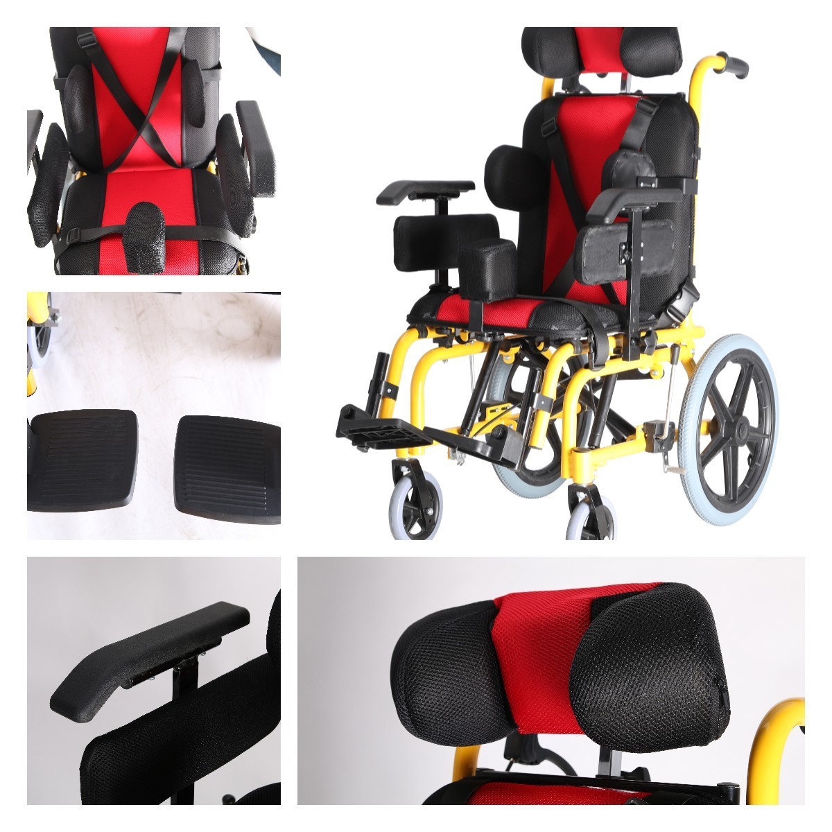 Manufacturer custom cheap price blue patient cerebral palsy wheelchair rehabilitation wheelchair folding wheelchairs