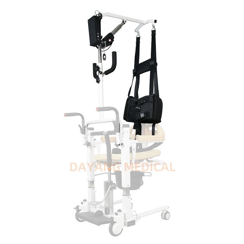 Popular I Move Toilet Handicapped Transport Lift Hydraulic Steel Transfer Disabled Patient Chair From Bed to Wheelchair