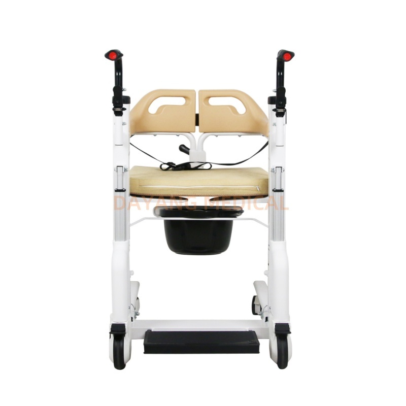 Portable Medical Wheelchair Electric Elderly Patient Transfer Toilet Lift Commode Chair for Disabled People