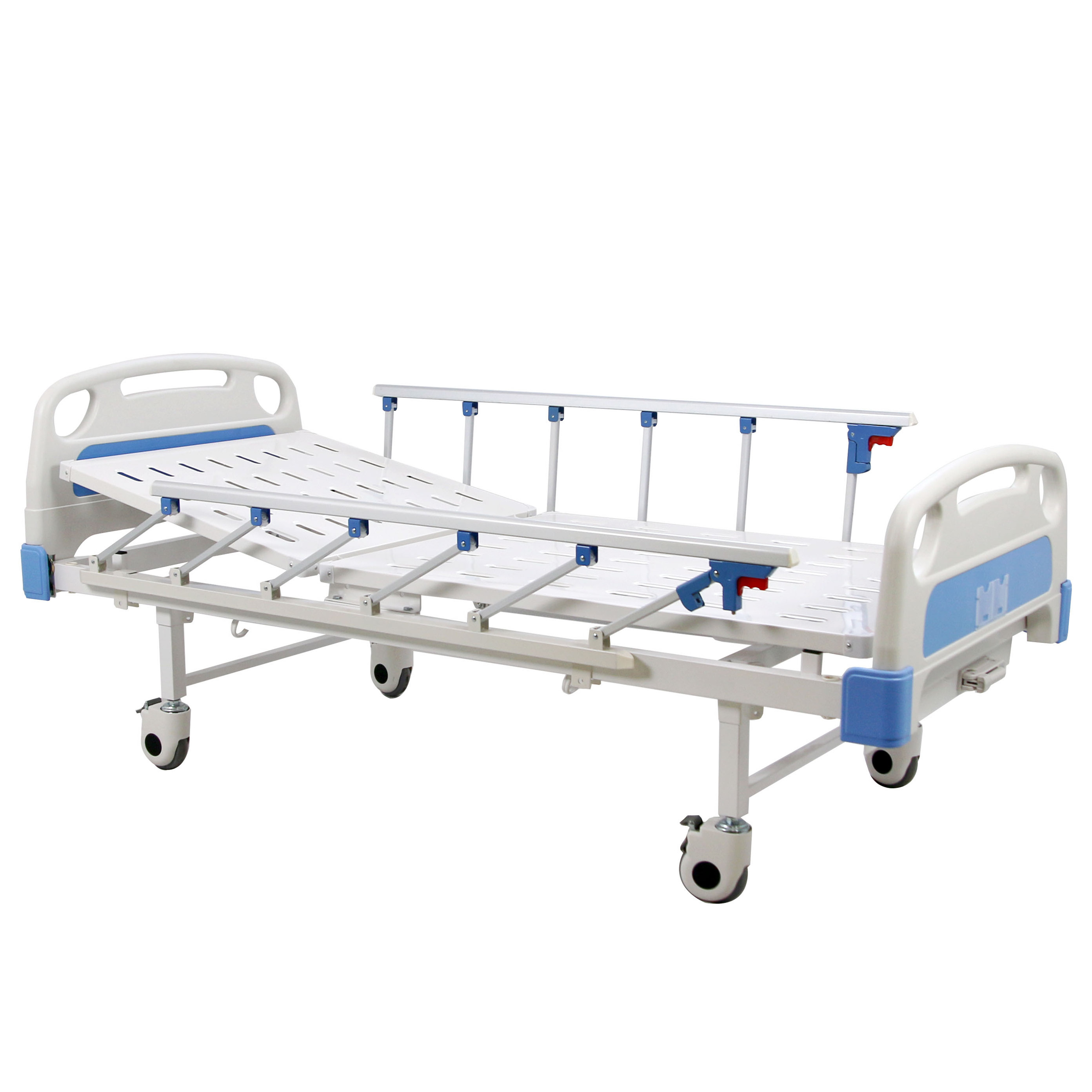 Custom Medical Furniture Metal Bed Cama Clinica ABS 2 Crank 2 Function Icu Nursing Hospital Bed For Patients