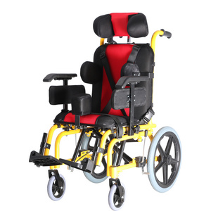 Manufacturer custom cheap price blue patient cerebral palsy wheelchair rehabilitation wheelchair folding wheelchairs