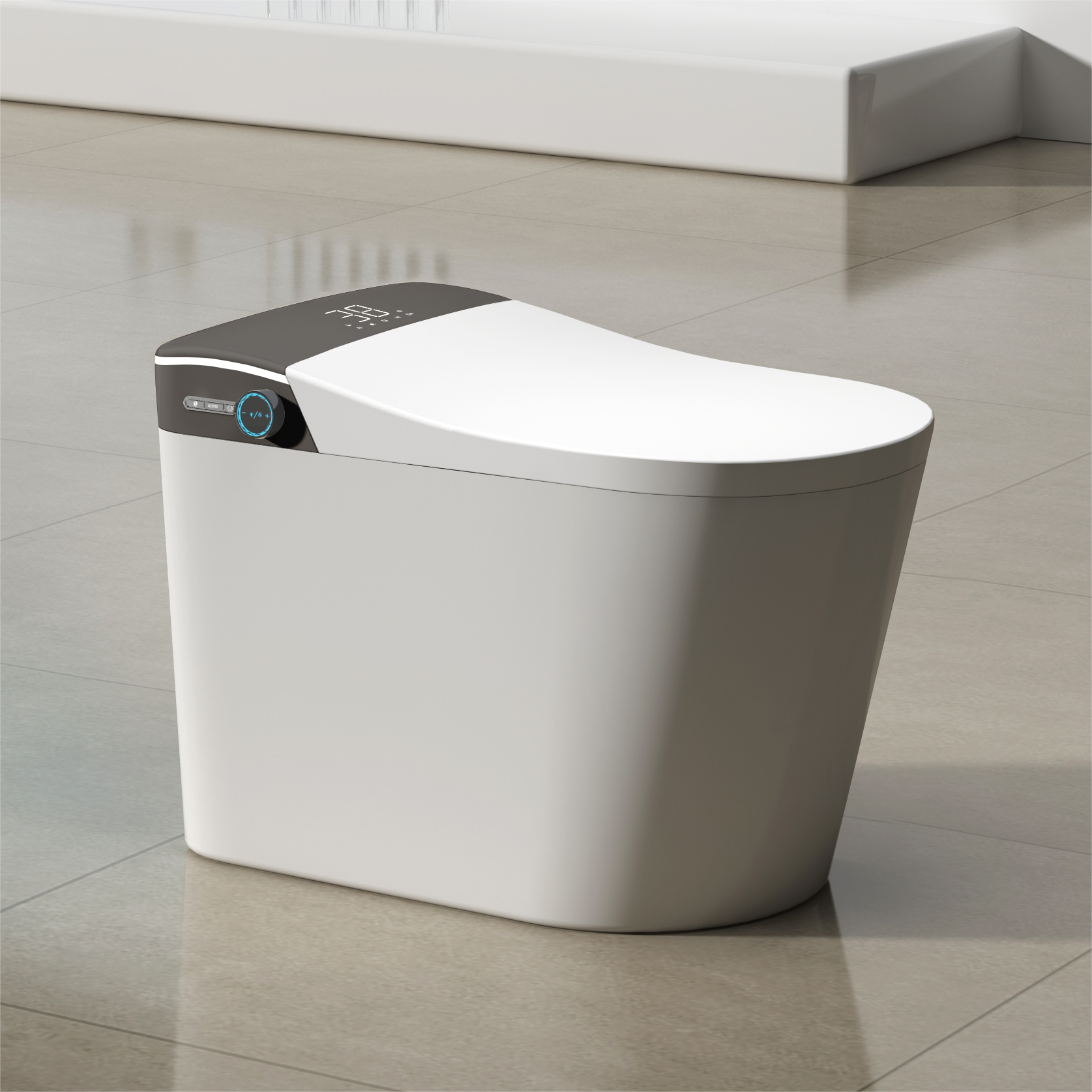 Smart Intelligent Ceramic One-Piece WC Toilet Bowl New Product Bidet WC for Bathroom Smart Toilet