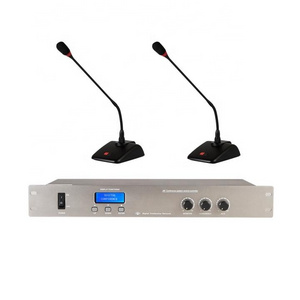 MA-3800-2 Professional 2 channel UHF Discussion video wired Microphone Audio Digital Conference System