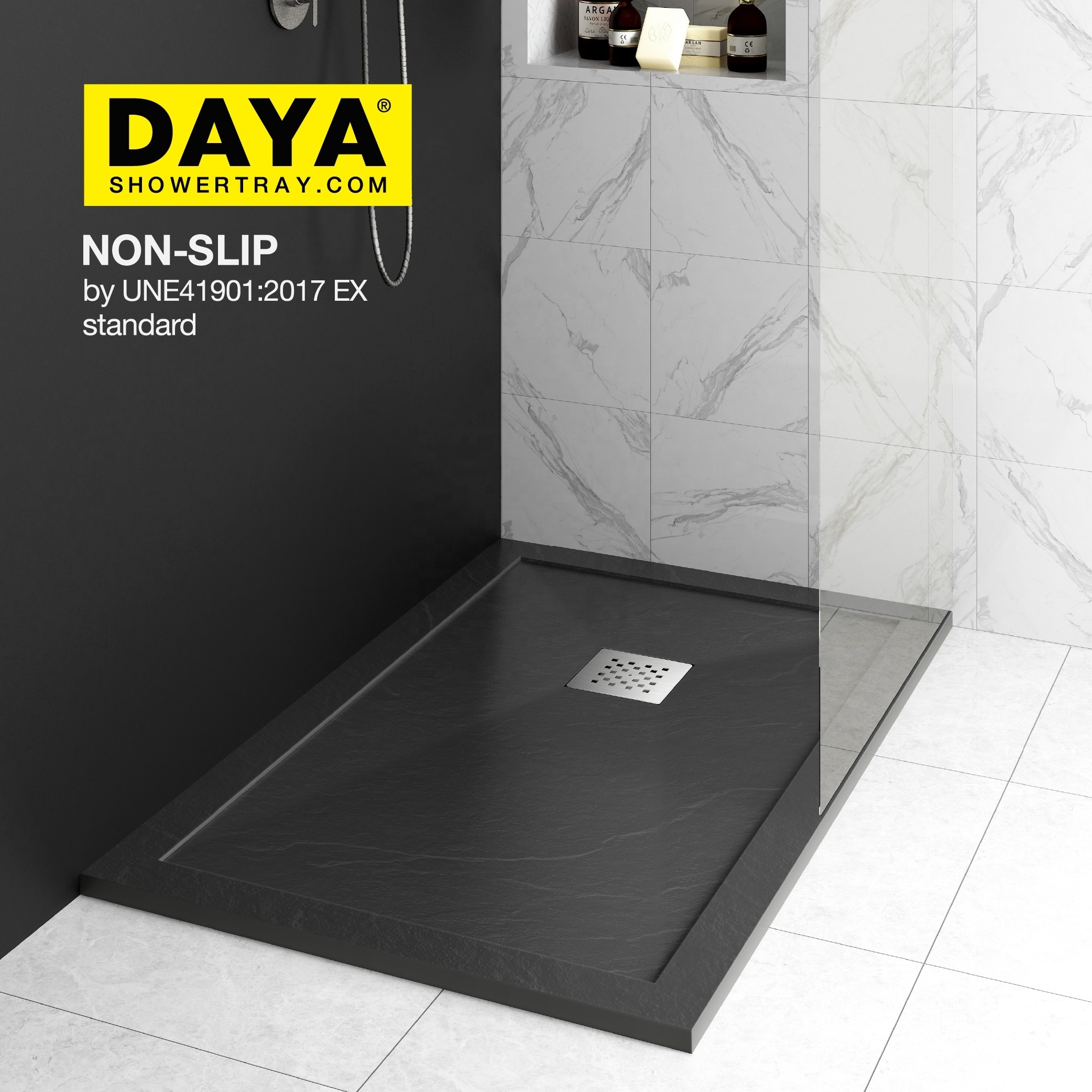 Artificial Stone Shower Tray Base Customized Shower Base For Bathroom Shower Wall Panel