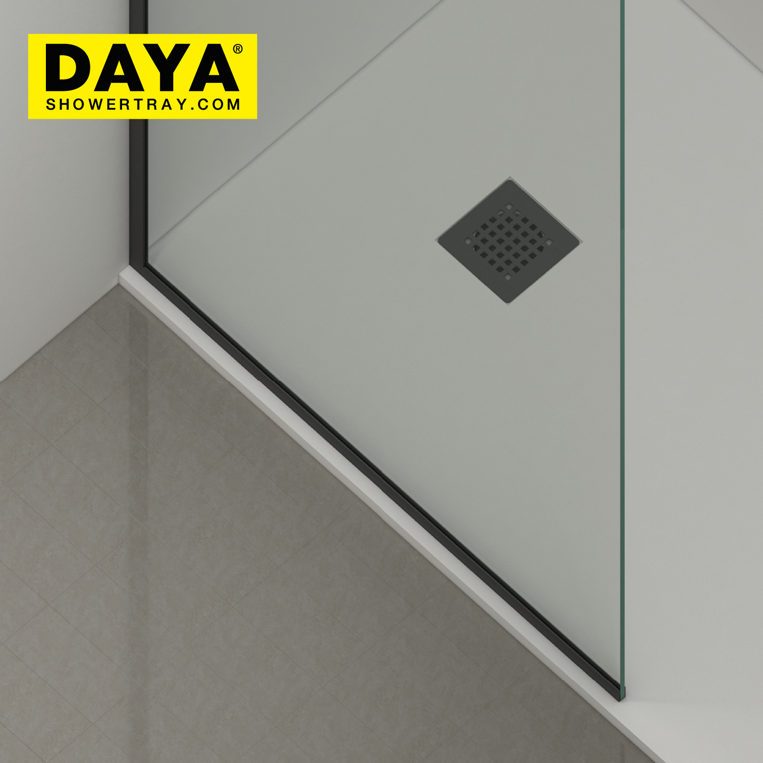 Frameless Shower Door Shower Doors, 8mm Clear Tempered Glass, Noiseless Shatterproof Bathroom Shower Doors