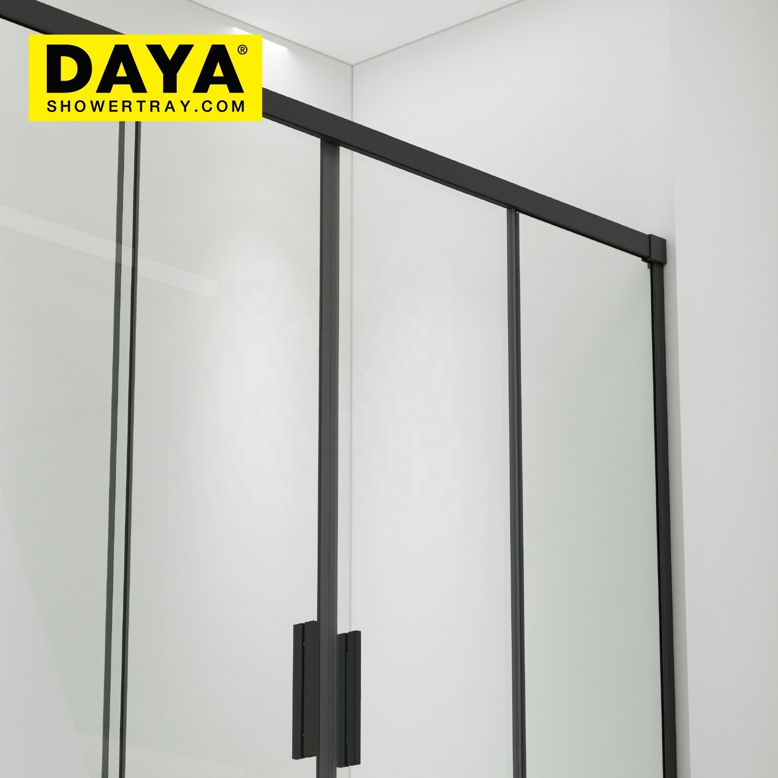 Simple Design Bathroom Shower Enclosure With Frame 6mm Shower Glass Door Tempered Glass Sliding Shower Door