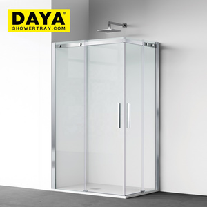 Popular Design Tempered Glass Shower Enclosure Bathroom Easy Clean Glass Door Shower Room With Sliding Shower Door