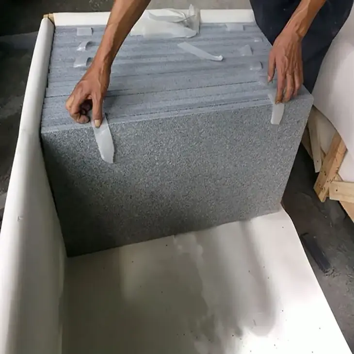 Chinese Wholesale ODM/OEM Grey Platinum Granite slabs for bathroom vanity and swimming pool flooring tile