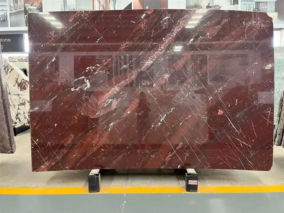 India red Jasper Marble Slab For Countertop Hotel Deco