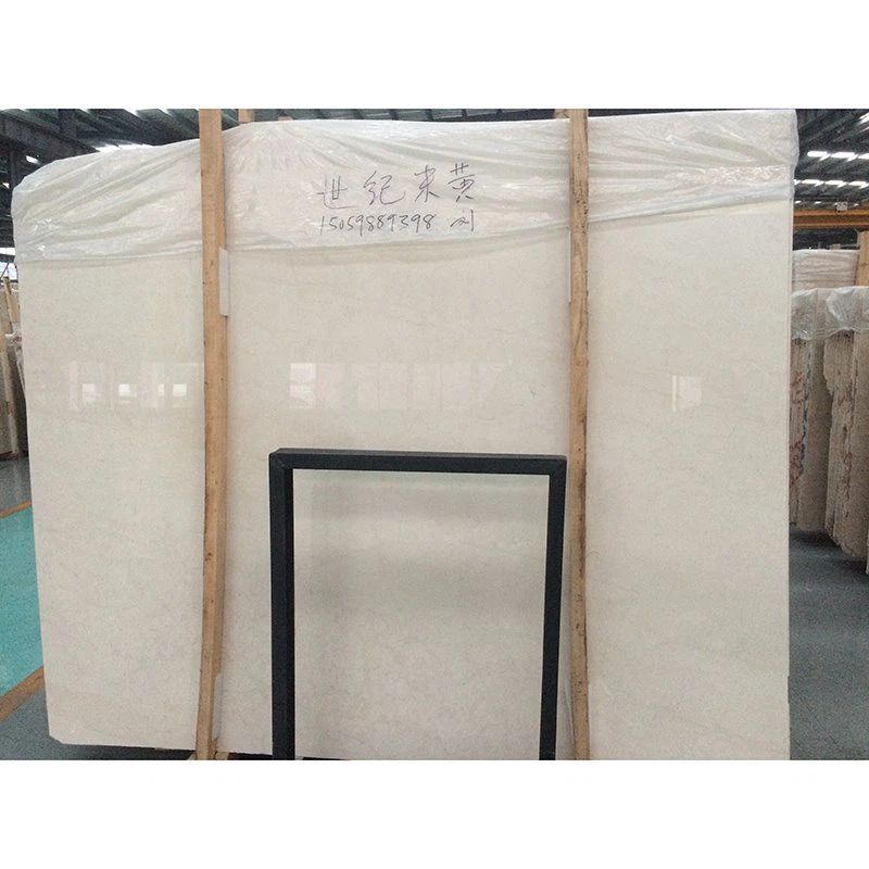 2024 High Quality natural stone beige marble tile crema marfil for flooring