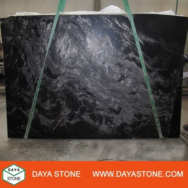 Black Fantasy Granite slabs