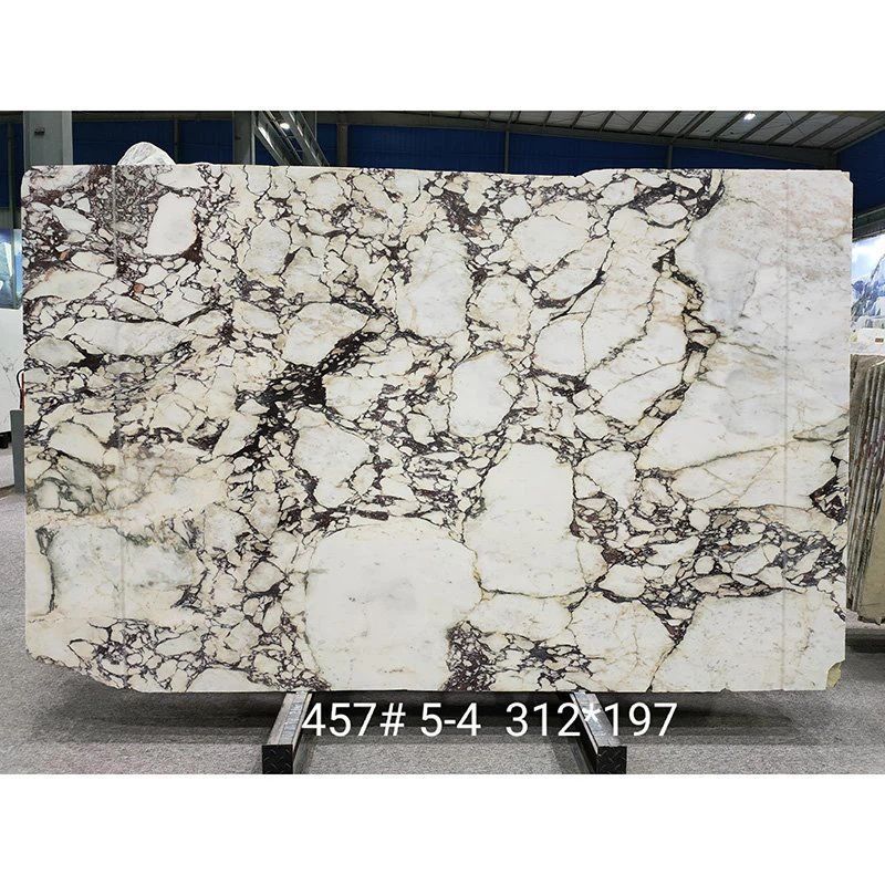 Calacatta Viola White Marble with Purple Vein Slabs For Kitchen Countertop And Bathroom