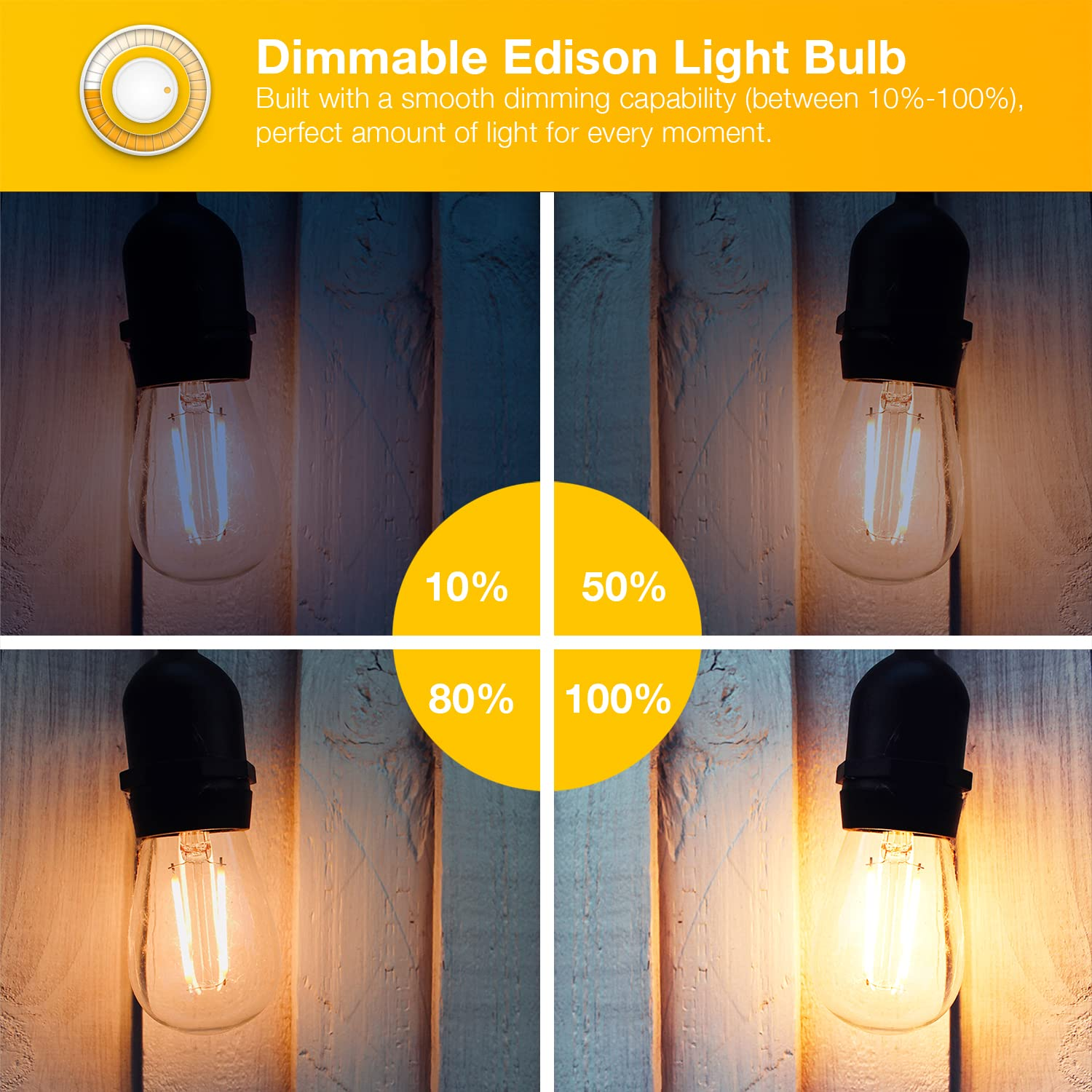 China ST58 ST19 8W 6 Pack Set E26 Amber Warm White Dimmable Vintage Antique Lamp Housing LED Filament Light Edison Bulbs