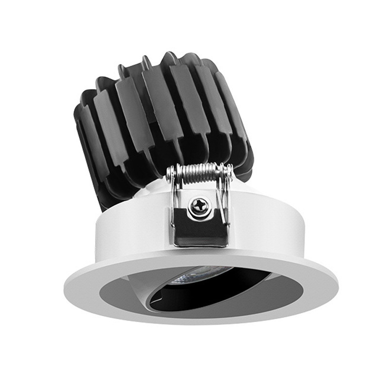 Top Selling Indoor Black Or White Aluminum Housing Deep 12W 18W 25W 30W Recessed Ceiling Light Fixture Kitchen Downlights