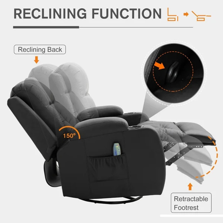 Factory direct hot sale leather power heat massage electric recliner  lift up  chair with USB charger with wholesaler price