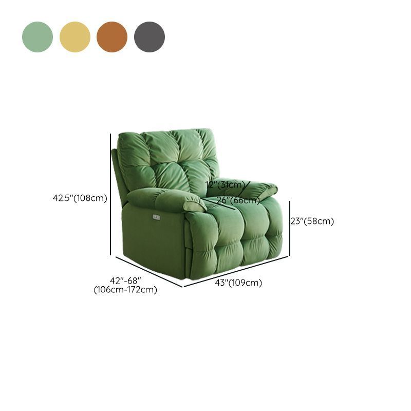 New Arrival Hot Sale Modern Fabric / Leather Electric/ Manual Colorful living Room Single Recliner Sofa Chair for Commercial