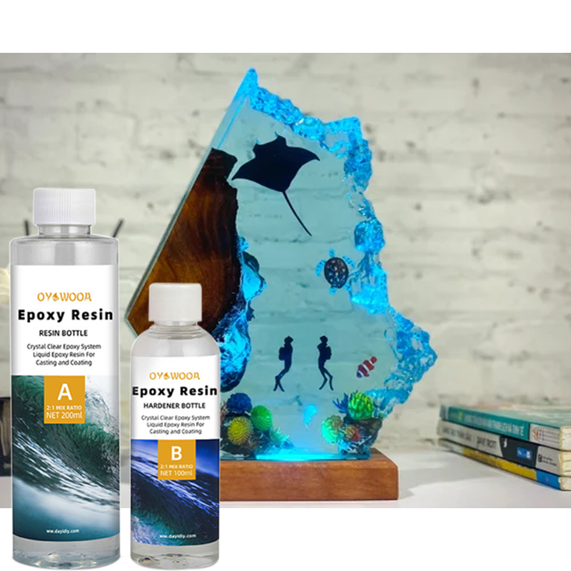 Clear liquid resin epoxy manufacturing plant bulk epoxy resin for aquarium deep pour craft ornaments decorations