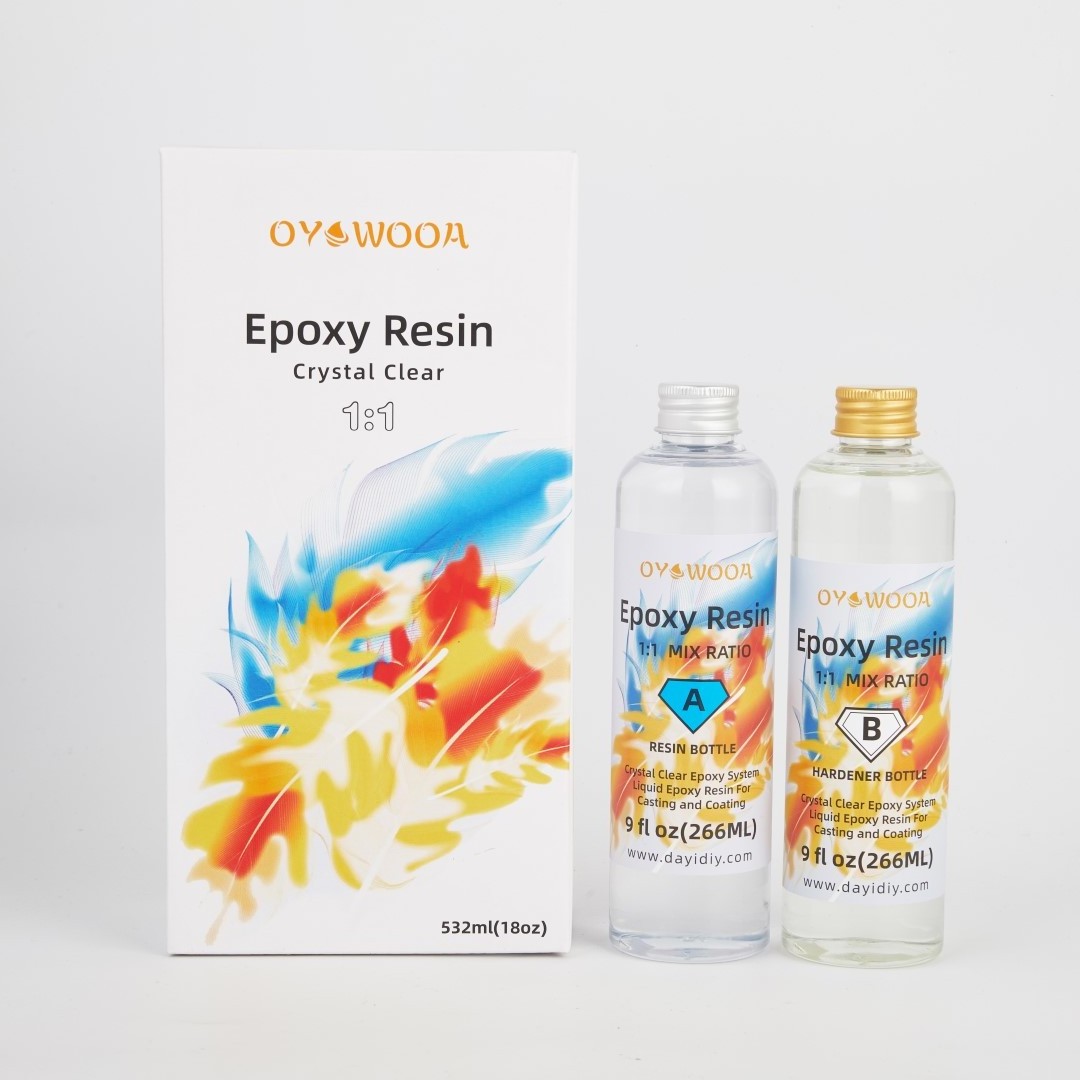 OYOWOOA OEM/ODM epoxy resins AB Glue 1:1 Crystal Clear 2 Part resin epox Kit Professional Grade Super Strength for All Materials