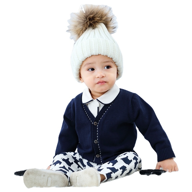 Wholesale Spring ropa de bebe varon 0 a 3 Baby Suit Crochet Infant Girls Clothes Newborn Baby Sweater for Boys