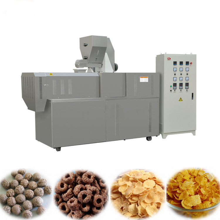 automatic small scale cornflakes breakfast cereal processing machine corn flakes extruder breakfast cereals making machine