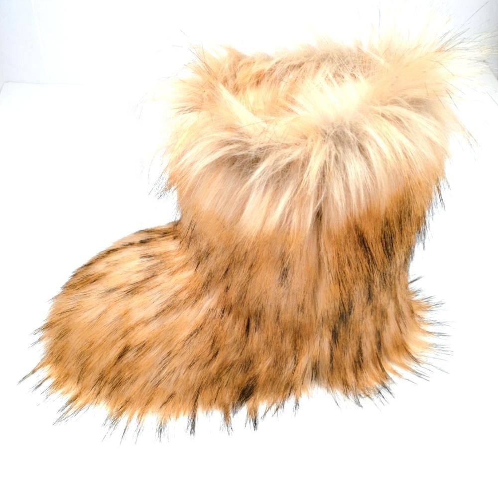 New wholesale winter fur snow boots real fur boots