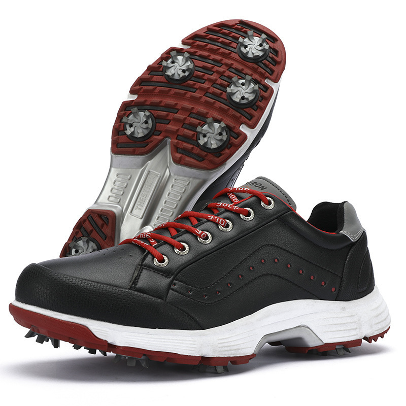 Custom Synthetic Leather Colorful Men's Golf Shoes