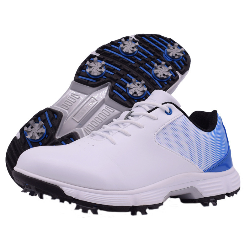 Custom Synthetic Leather Colorful Men's Golf Shoes