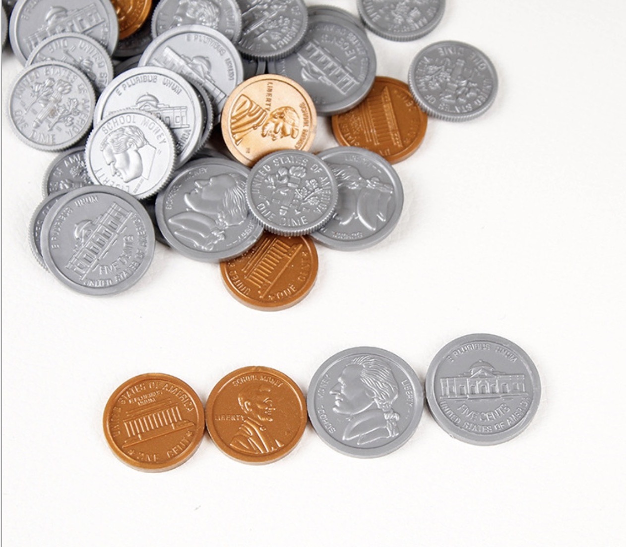 embossed print logo plastic coin token custom beer festival drink token golden silver coins