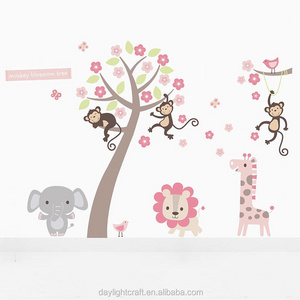 1967 daylight walker Non-toxic kids home sticker reusable animal vinyl wall decal