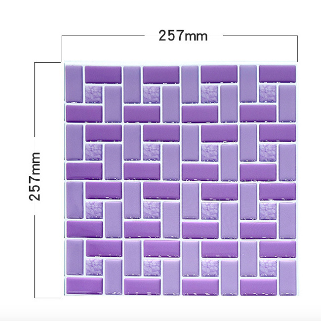 wholesale amazon home decor self adhesive  mosaic kitchen  sticker Tile for bathroom