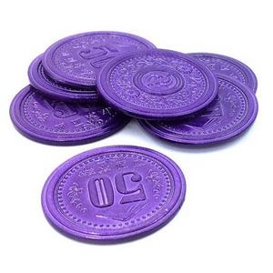 Souvenir Advertising Drink vouchers Use and PS Type Embossed plastic token coins