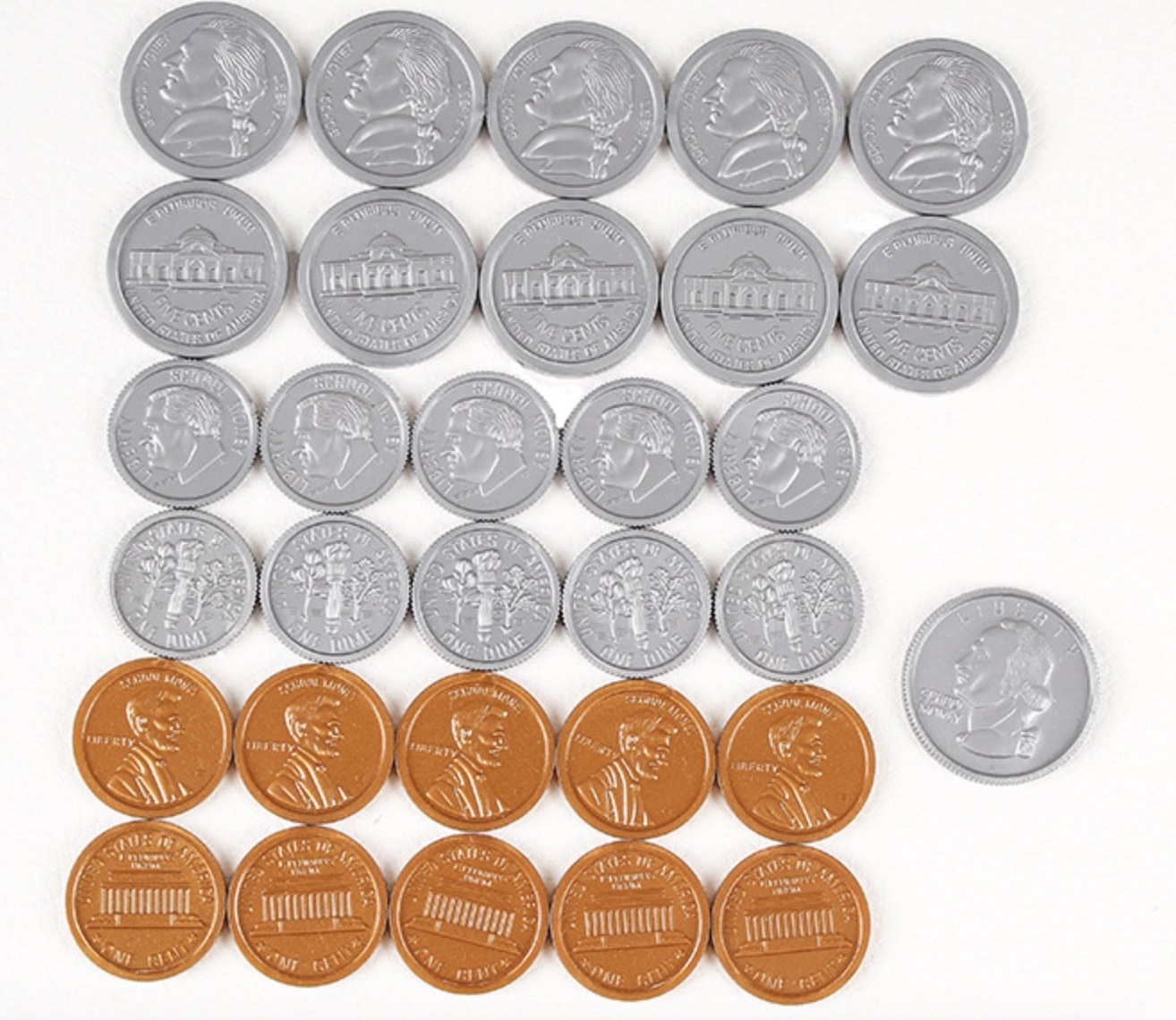 embossed print logo plastic coin token custom beer festival drink token golden silver coins